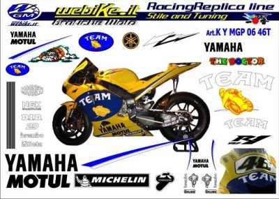 Kit adesivi Race replica Yamaha MotoGP Camel 2006 team