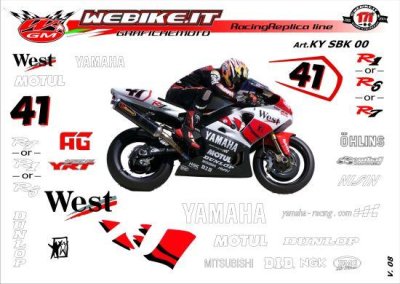 Kit adesivi Race replica Yamaha SBK 2000