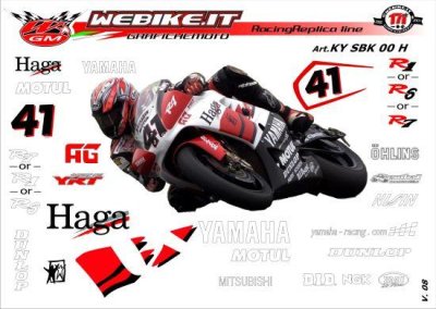 Kit adesivi Race replica Yamaha SBK 2000 H