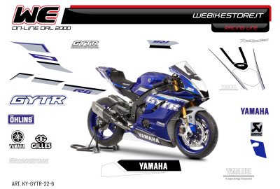 Kit adesivi Race replica Yamaha R6 GYTR 2022