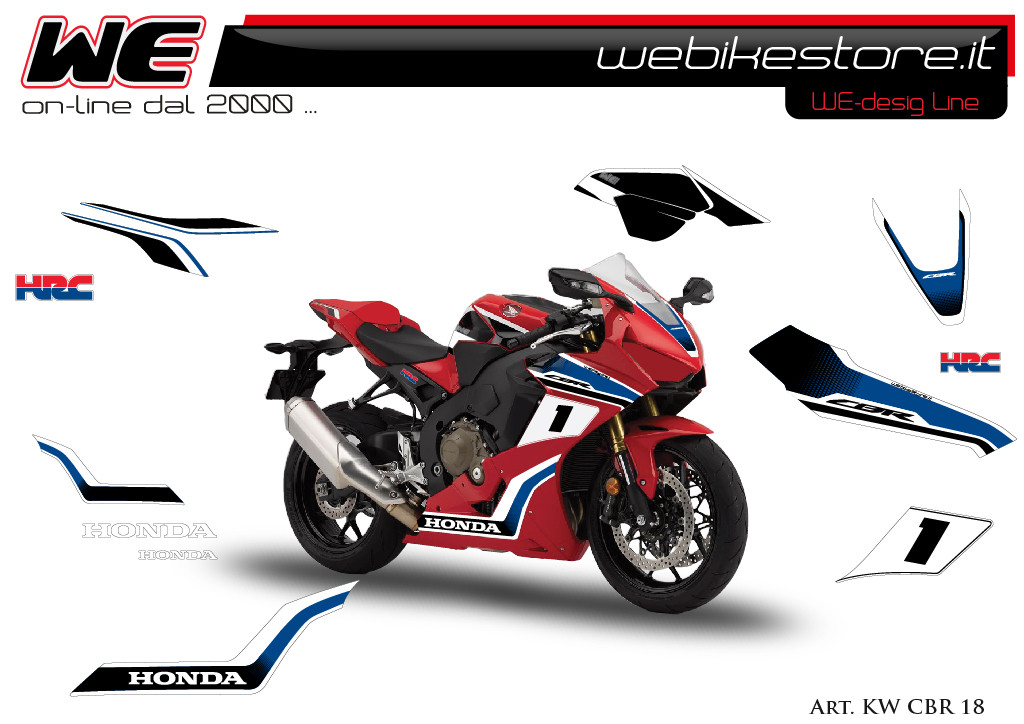 Kit Stickers by WeDesign for CBR 1000 2017 2018