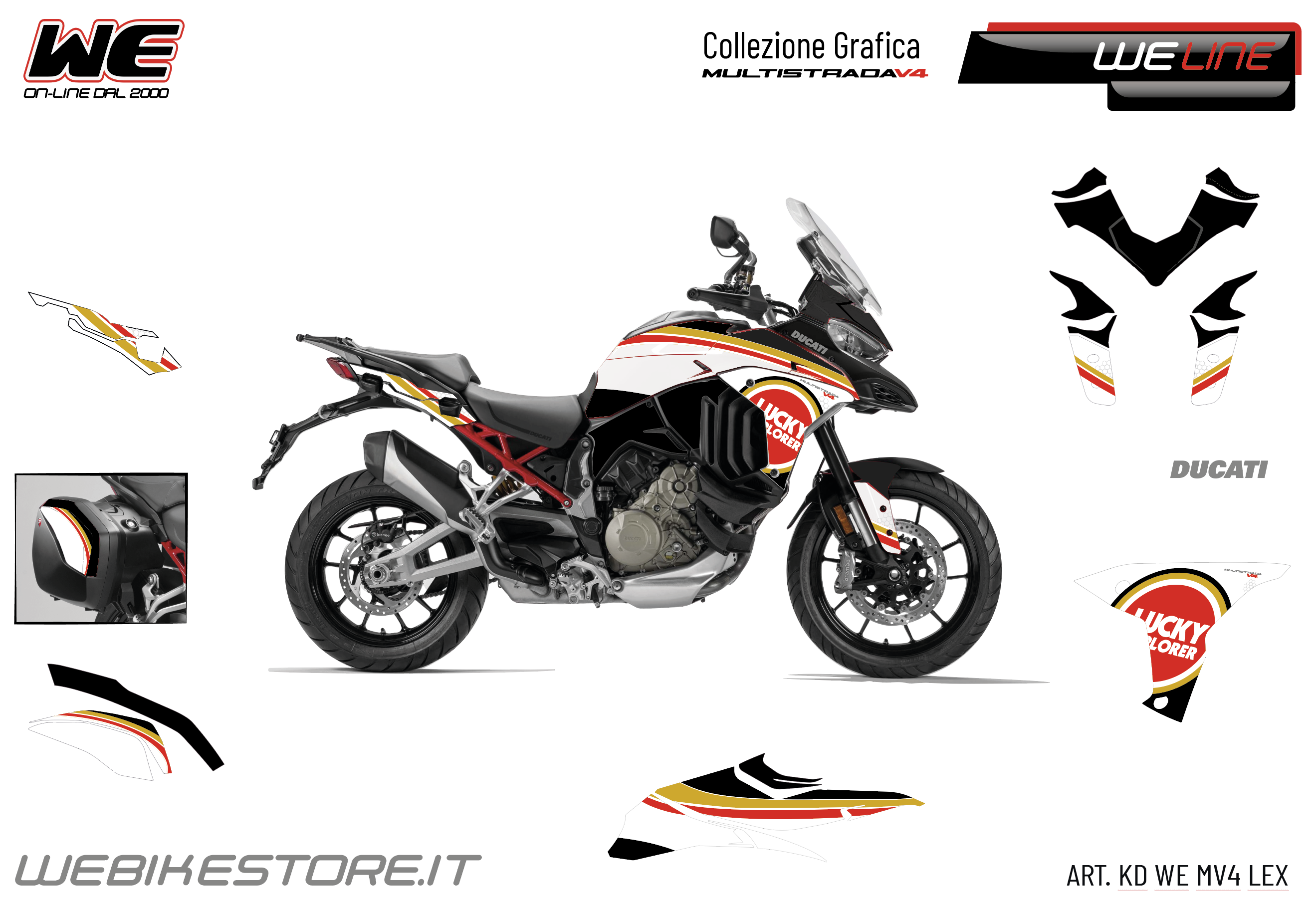 Kit Ducati Multistrada V4-MV4 Kit Stikers Lucky Explorer