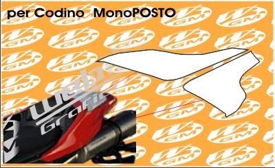 Number plate for rear solotail Ducati monoposto 1098 848