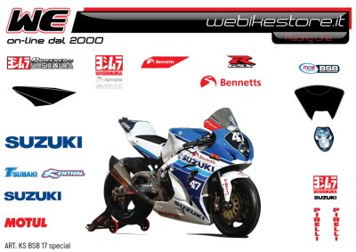 Stikers kit Race replica Suzuki BSB 2017
