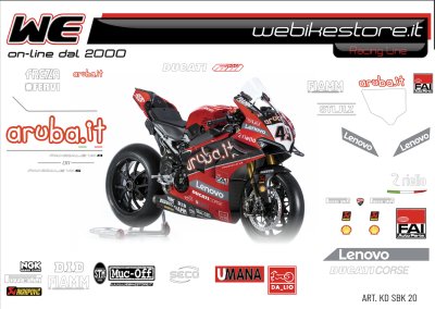 Kit stickers replica Ducati 2020 SBK