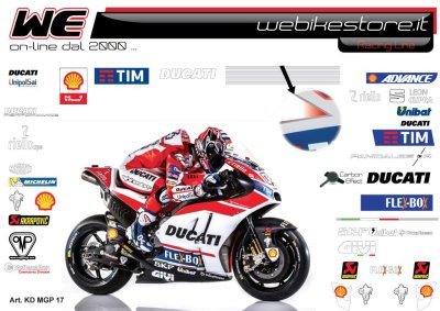 Kit Stikers Race replica Ducati MotoGP 2017