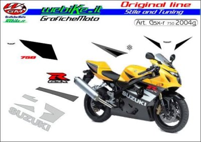 Kit Suzuki GSX-R 750 2004 yellow-black