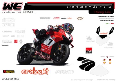 Kit stickers replica Ducati 2019 SBK Laguna Seca