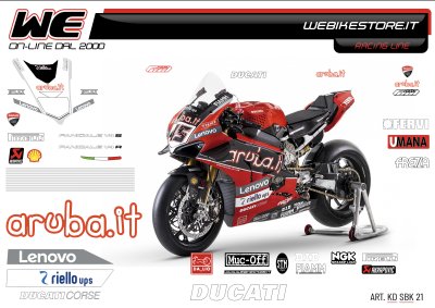 Kit stickers replica Ducati 2021 SBK