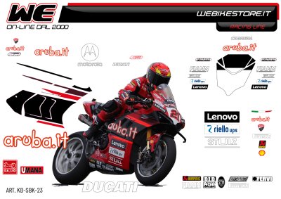 Kit stickers replica Ducati 2023 SBK