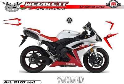 Kit Yamaha R6 2007 White/red