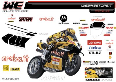 Kit stickers replica Ducati 2023 SBK misano