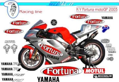 KIT adesivi Yamaha  Fortuna 2003