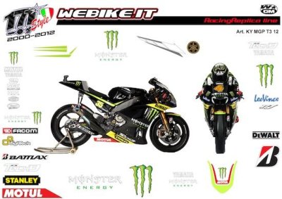 Kit Yamaha motoGP 2012 Tech3 Monster team 