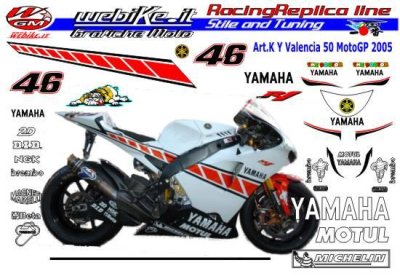 Kit Yamaha MotoGP 2005 50th Anniversary Valencia